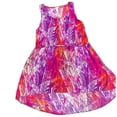 thumbnail image 2 of Hang Ten Junior Women's High-Low Sleeveless Purple/Orange Dress (XS), 2 of 4