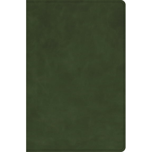 Holman Handcrafted Collection CSB Personal Size Bible, Holman Handcrafted Collection, Zipper Closure, Marbled Olive Premium Calfskin, (Hardcover)