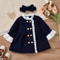 thumbnail image 2 of Vedolay Girls 2023 Coat Girl's Lined Jacket Winter Windproof Kids Warm Outerwear,Navy 9-12 Months, 2 of 5