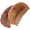 thumbnail image 2 of 2Pcs Small Tooth Comb Light Brown Color for Men and Women Suitable for Daily Use, 2 of 9