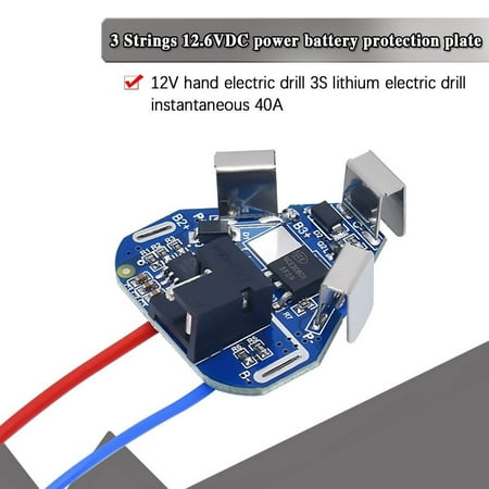 

GLFILL Bms 3S 12.6V 6A Li-Ion Lithium Battery Protection Board Power Bank Balance