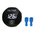 thumbnail image 4 of Youkk DC 5V-48V Voltmeter with Terminal LED Digital Display Car Voltage Meter IP65 Waterproof Accessory for RV Vehicle Automobile White 5Set, 4 of 6