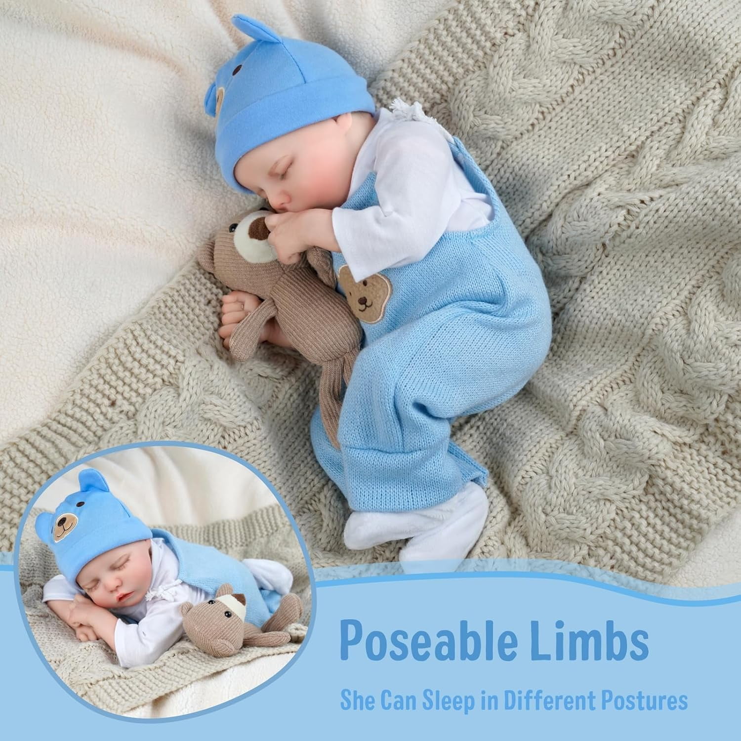 RSG Reborn Baby Dolls Full Cloth Body Real Life Baby Lifelike Reborn Babies with Accessories & Gift Box for Kids Age 3+