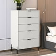 thumbnail image 2 of FESTIVO Modern 30" 5-Drawer Dresser Chest with Metal Handles - Off-White, 2 of 8