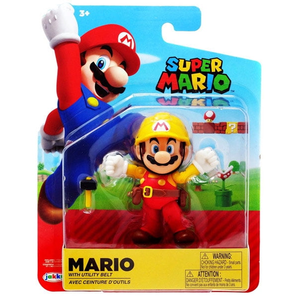 Jakks Pacific Toys Super Mario Maker Figure MARIO with Utility Belt