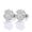 Silver, variant on Silver Plated Square Cubic Zirconia Stud Earrings for Men and Women, Iced Out Hip Hop CZ Earrings, Hypoallergenic Statement Fashion Jewelry Gift