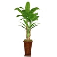 thumbnail image 2 of Vintage Home Artificial Faux Real Touch 91" Tall Banana Tree With Real Touch Leaves And Planter, 2 of 2