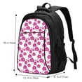 thumbnail image 4 of Yiaed Orchids Flowers Print Laptop Backpack,Business Travel Durable Laptops Backpack with USB Charging Port,Water Resistant College Computer Bag, 4 of 5
