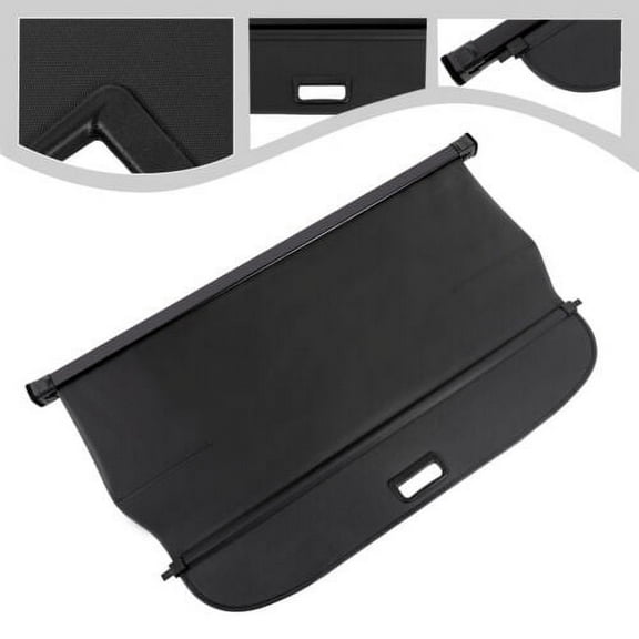 Black Cargo Cover Retractable For Toyota Venza 2021-2023 Trunk Shield Shade