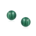 thumbnail image 2 of Bling Jewelry Womens Classic 10MM Natural Stone Bead Ball Stud Earrings .925 Sterling Silver, 2 of 5