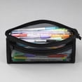 thumbnail image 7 of Qholemyo Double Layer Large Capacity Japanese Style Mesh Pencil Case Pouches Transparent Pouch Bags Exam Portable ForMakeup Bag For Purse, 7 of 7