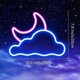 thumbnail image 2 of Neon Sign, Cloud And Moon Led Neon Light, Neon Lights Sign Compatible Wall Decor Usb/battery Powered Led Neon Signs Compatible Bedroom Kids Room Weddi, 2 of 5