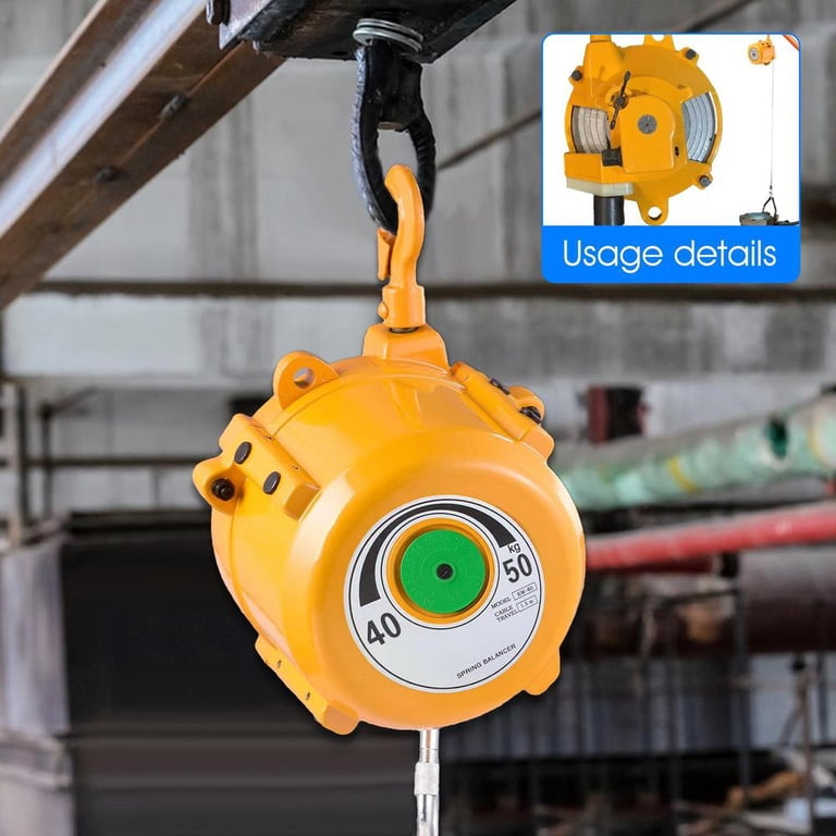 Spring Balancer Retractable Tool Holder, Balancer Retractor Hanging Holding Equipment for Tool Used in Automobile Molds, Parts Welding, Assembly Lines, Rope (Size : 120-140kg