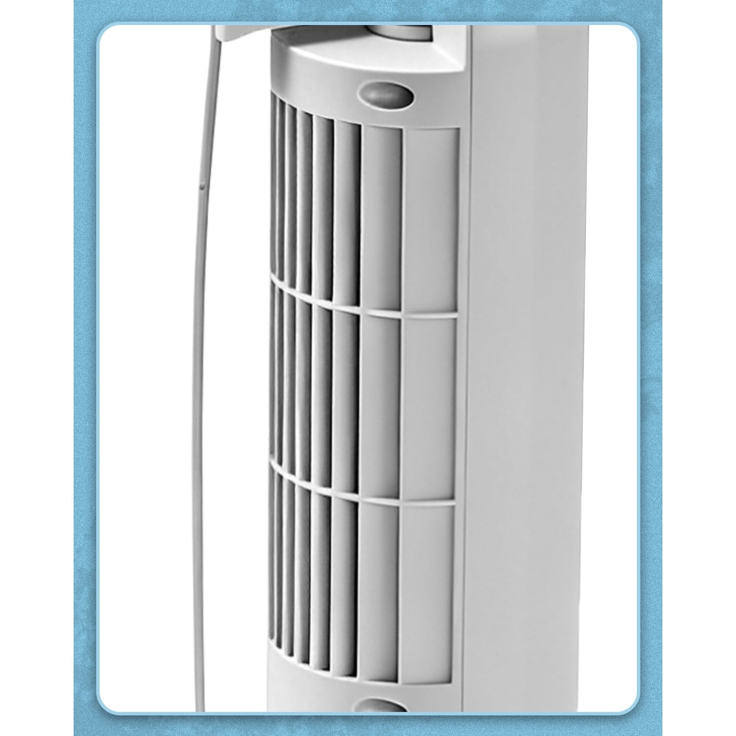Tower Fan, 110V, 25W, 16 Inch Mini Column Tower Fan, Touch Control with Remote, Plastic Body, Copper Motor, White, 3 Speed, Oscillating, 9-Hour Timer, Floor & Wall Mount for Home Use