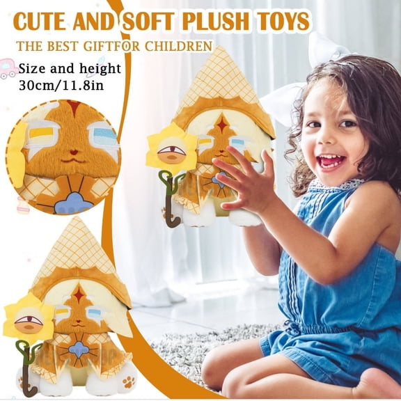 Soft Pure Vanilla Cookie Meow Plush – Officially Licensed Cookie Run Kingdom Collectible