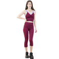 thumbnail image 1 of SET DE CABRI Y BLUSA STRETCH VINO PARA MUJER UNITALLA, 1 of 5