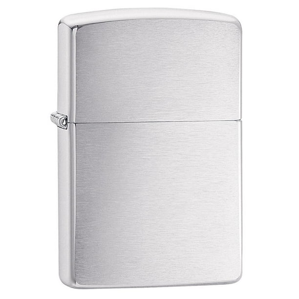 Zippo Classic Windproof Brushed Chrome Pocket Lighter
