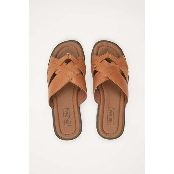 BRAZILIAN UNISEX LEATHER SANDALS BROWN
