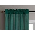 thumbnail image 3 of 2pc MR2 hunter curtain semi sheer voile with rod pocket solid color light filtering window treatment drape for bedroom inside outside area 54" wide X 95" Long, 3 of 3