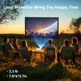 thumbnail image 6 of Losei M6 Portable Movie Projector for Home Theater/Outdoor, 1080P Supported Projector with 200'' Display, Compatible with HDMI/USB/AV/Smartphone/TV Box/Laptop, 6 of 6