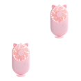 thumbnail image 2 of Guardoinrt Mini Ventilateur Portable Poche de Table USB Personnelle Ventilateurs Rechargeables Chaton Rose 2Set, 2 of 6