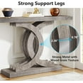 thumbnail image 4 of Tribesigns 39-inch Console Tables, Farmhouse Gray Wood Entryway Table with Geometric Base, 4 of 5