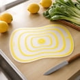 thumbnail image 5 of Flexible Silicone Cutting Board Mat Yellow Lemon Design for Kitchen Prep, 5 of 7