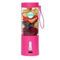 thumbnail image 1 of Portable Blender, USB Electric Blender, Mini Portable Blender for Shakes and Smoothies Juices, 530ml Ideal for Mixing, Pink, 1 of 4