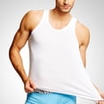 thumbnail image 5 of Men's Muscle Tank Tops Big & Tall Muscle Fit A-Shirt Sleeveless Crew Neck Workout Fitness Bodybuilding Shirts Soft Stretchy Breathable Training Vest for Men Summer, 5 of 5