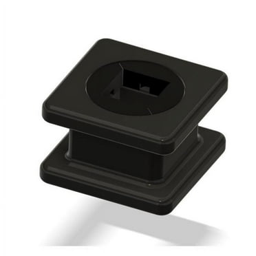 Flat Split Aftermarket Baluster Shoe, Black - Pack of 10