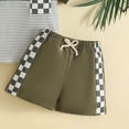 thumbnail image 6 of KPOPLK Toddler Baby Boy Clothes 3 6 9 12 18 Months 2 3T Summer Spring Shirt Tee Shorts Sleeves Set Outfits 2PCS(12-18 Months,AG), 6 of 6