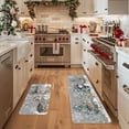 thumbnail image 5 of Sm:)e Deer Tree Let It Sonw Snowflakes Christmas Kitchen Mats Set of 2, Winter Decor Low-Profile Kitchen Rugs for Floor - 17x29 and 17x47 Inch, 5 of 7