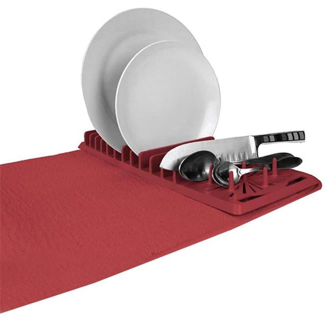 Red dish drying mat new arrivals