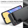 thumbnail image 3 of For Samsung Galaxy A15 Case with Card Holder, Wallet Case for Women Men with RFID Blocking, Durable Leather Kickstand Magnetic Clasp Shockproof for Samsung Galaxy A15, 3 of 11