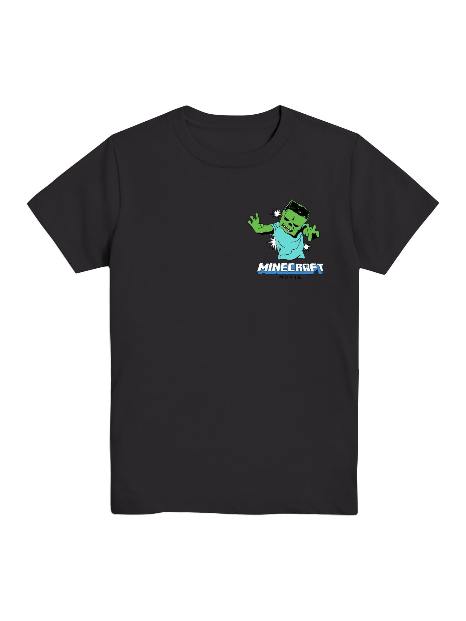 Minecraft Zombie, Graphic Short Sleeve T-Shirt, Boys, XS-XXL