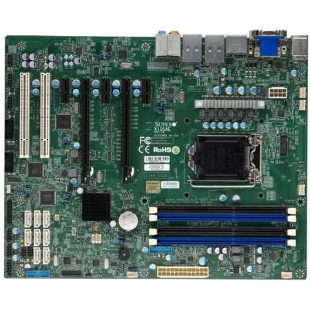 Supermicro X10sae Server Motherboard - Intel C226 Chipset - Socket H3 Lga-1150 - Bulk Pack - Atx - 1 X Processor Support - 32 Gb Ddr3 Sdram Maximum Ram - Serial Ata/600 Raid Supported (Best Motherboard For I7 Processor)
