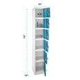 thumbnail image 3 of AdirOffice 72" Steel Large Metal Storage Locker for School & Office w/6 Doors, Blue, 3 of 7