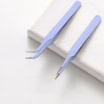 thumbnail image 5 of 2pcs Diy Tweezer Multi-purpose Clamp Tightly Lightweight Metal Nail Art Sticker Straight Curved Tweezer For Picking Qinhai, 5 of 5