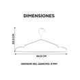 thumbnail image 2 of Ganchos Perchas Metálicos de Acero Inoxidable Premium Color Plata 10,20,30 piezas, 2 of 6