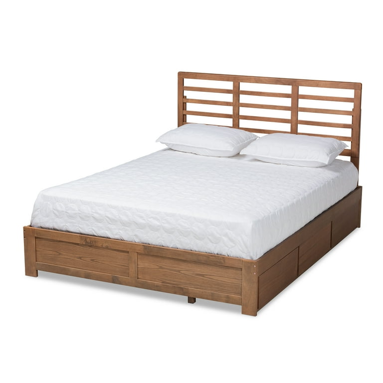 Baxton Studio Piera Modern and Contemporary Transitional Ash Walnut Brown Finished Wood King Size 3-Drawer Platform Storage Bed Baxton Studio Piera Modern and Contemporary Transitional Ash Walnut Brown Finished Wood King Size 3-Drawer Platform Storage Bed