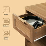 "ARKANTOS Nightstand Set of 2, Rustic Oak Nightstands with Drawers, Compact 16.9"" x 13.7" - Walmart.com