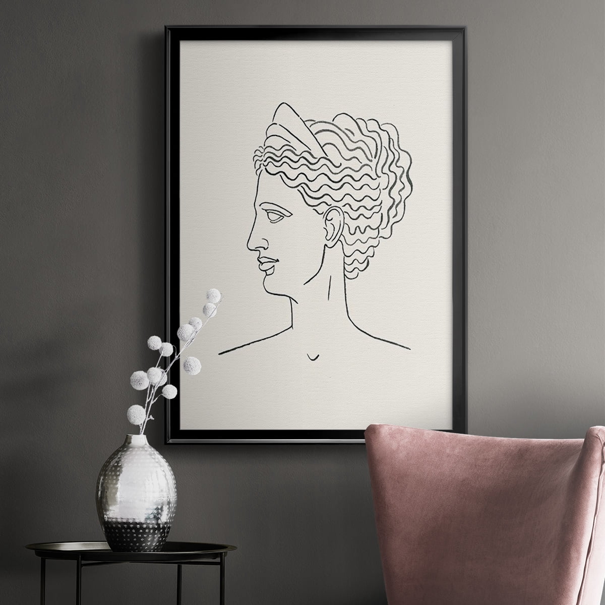 Greek Busts III Premium Framed Print - Ready to Hang