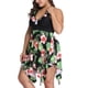thumbnail image 3 of Trajes de baño de talla grande para mujer, parte superior tankini floral con parte inferior de bikini, traje de baño de 2 piezas, traje de baño 2XL-6XL, 3 of 5