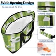 thumbnail image 5 of Extra-Large Wide Opening Design Capacity Hand-Held Ice Pack Thickened Insulation Layer For Long-Lasting Cold Retention For Outdoor Shopping Picnics And Camping Green Footballs Pattern, 5 of 8