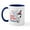 White/Navy Inside, variant on CafePress - Snoopy Happy B Day America Mug - 11 oz Ceramic Mug - Novelty Coffee Tea Cup