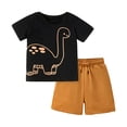 thumbnail image 2 of LYMAYTER Toddler Kids Cartoon Cotton Shorts Set for Boys 2PCS Baby Summer Short Sleeve Cartoon Shorts Suit Outfit 2-8T, 2 of 9