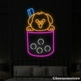 thumbnail image 2 of Glowneon Dog Bubble Tea Neon Sign, Bubble Tea Led Sign, Boba Tea Light, Coffee Milk Tea Decor, 2 of 5