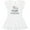 AA-White, variant on Inktastic My Great Aunt Loves Me to the Moon and Back Elephants Girls Baby Dress