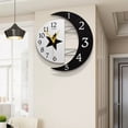 thumbnail image 3 of Baohd Easy To Read Nordic Minimalist Style Moon Frame Wall Clock Silent Creative Sun And Moon Shape Clock arabic dial, 3 of 6