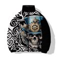 thumbnail image 3 of Abrigo frío fresco para hombre para invierno Chaquetas para hombre 2024 Esqueleto Cómodo y cálido Parka con impresión digital 3D Invierno Hombre Rosas Perro, 3 of 5